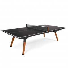 Stůl na stolní tenis CORNILLEAU Lifestyle Outdoor, černý rám / černý povrch
